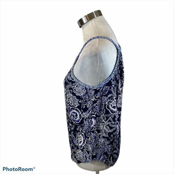 Gap Blue Floral Rope Strap Tank Top Size XS‎ - Picture 2 of 9